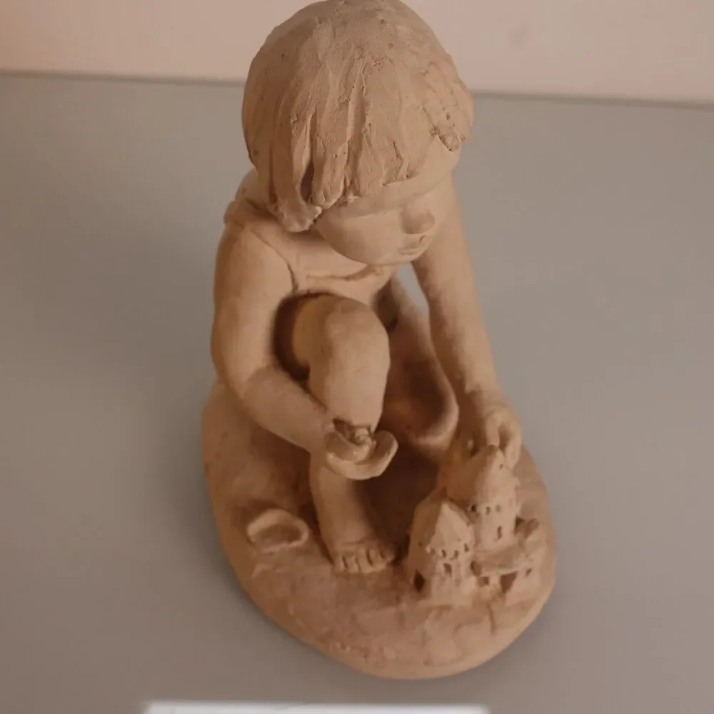 Austin Products Sculpture Dee Crowley Bright Eyes 1987 Sandcastle Girl 6